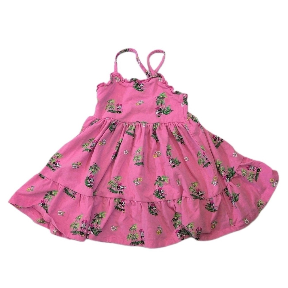 Janie and Jack x Disney Minnie Mouse Pink Spaghetti Strap Sundress - 2T
